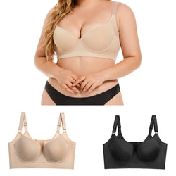 Deep Cup Bra Hides Back Fat Full Back Coverage Bra