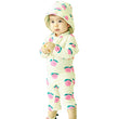 Kids Toddler One-piece Swimsuit with Sun Protection Hat