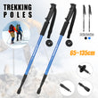 1Pair of Aluminium Telescopic Antishock Trekking