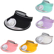 Summer Wide Brim Adjustable Hat with Mini Fan