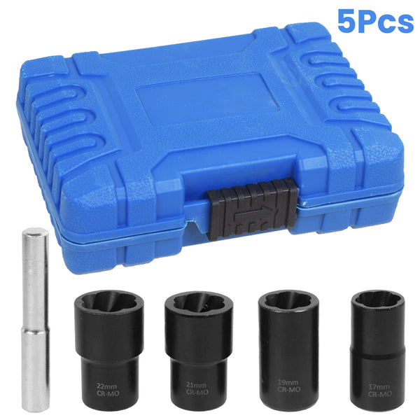 1/2" Locking Wheel Nut Remover Set Stud Bolt Nut Impact Twist Socket