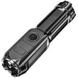 Super Bright Rechargeable Multi-function Torch ABS Strong Light Focusing Led Flashlight