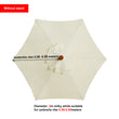 Replacement Fabric Parasol Garden Canopy 2m 2.7m 3m Cover