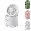 Portable Air Conditioner Mini USB Rechargeable Water Spray Humidifier Fan