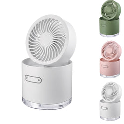 Portable Air Conditioner Mini USB Rechargeable Water Spray Humidifier Fan
