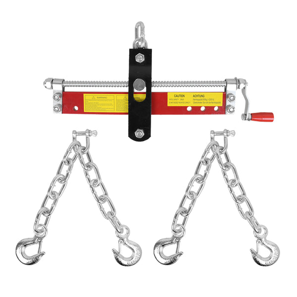 2000lb 900kg Engine Crane Hoist Lift Leveller Chain Garage Balancer