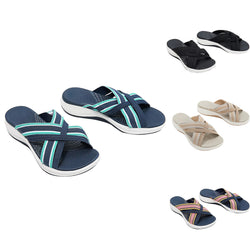 Women Walking Slippers Cross Anti-Slip Breathable Sandal