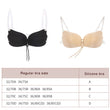 Invisible Bra Push Up Silicone Bra with Strap