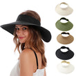 Women'sFoldable Wide Brim Beach Straw Hat