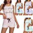 Women's Sleeveless Top Short Pants Pajamas Set
