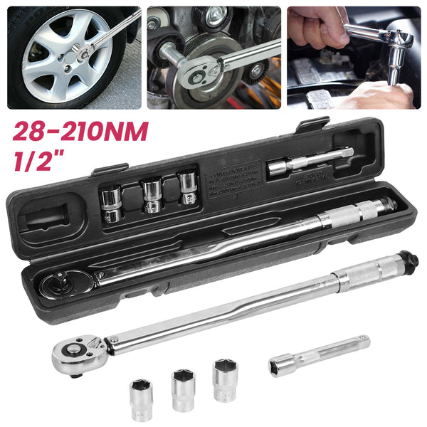 Ratcheting Torque Wrench 1/2" Square Drive 28-210Nm