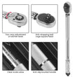Ratcheting Torque Wrench 1/2" Square Drive 28-210Nm