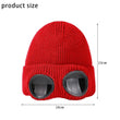 Winter Hat with Lenses Goggle Beanie