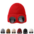 Winter Hat with Lenses Goggle Beanie