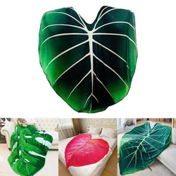 Soft  Large Leaf Shape Blanket Soft