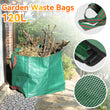 120L Garden Waste Bags - Heavy Duty Large Refuse Sacks with Handles