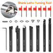 7 set 10mm Shank Lathe Turning Tool+ 7x Carbide Insert Blade