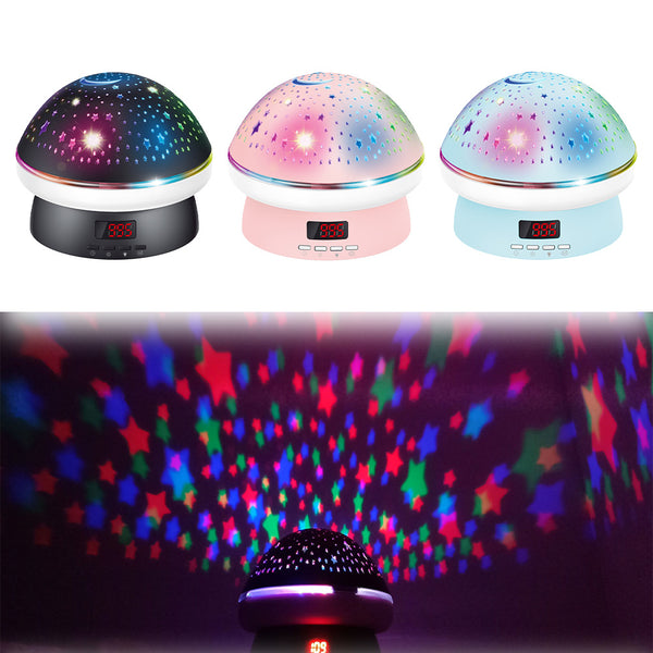 Star Projector Night Light Remote Control Rotating 8 Color Changing and Dimmable Moon Light Projector