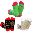 I'M WATCHING CHRISTMAS MOVIES Letter Print Warm Medium Tube Socks