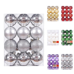 24pcs Christmas Tree Balls Xmas Decor