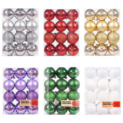 24pcs Christmas Tree Balls Xmas Decor