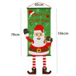 Christmas Door Sign Decorative House Flag Christmas Door Window Banner