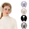 Women Foldable Plaid Fleece Earmuff
