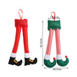 Santa Claus Hanging Legs Christmas Car Decoration