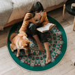80c/100/120cm Round Area Rug Washable  Bohemian Rug Mat