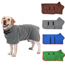 Microfibre Fast Drying Super Absorbent Pet Dog Cat Bath Robe Towel