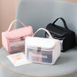 Clear Makeup Cosmetic Bag with Handle Storage Bag