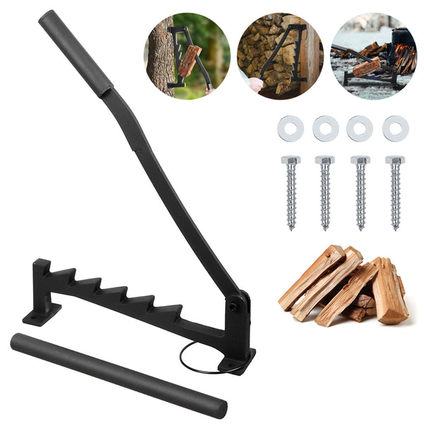 Manual Firewood Separator Wall Mounted Kindling Log Splitter Tool