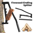 Manual Firewood Separator Wall Mounted Kindling Log Splitter Tool