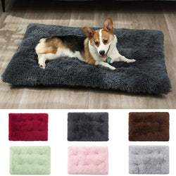 Dogs Cushion Solid Color Keep Warmth Soft Texture Thickened Cat Dogs Sleeping Mat