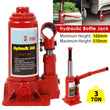 Hydraulic 3Ton Heavy Duty Truck Caravan Car Van Boat Lifting Ram Bottle Jack