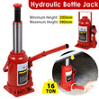 16 Ton Bottle Jack Heavy Duty Hydraulic Lifting Ram Car Van Boat Truck Caravan