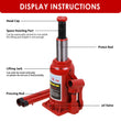 16 Ton Bottle Jack Heavy Duty Hydraulic Lifting Ram Car Van Boat Truck Caravan