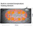 Zipper USB Electric Heated Wrap Shawl Wearable Electric Poncho Throw