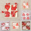 12pcs Christmas Ornament Wooden Hanging Pendants