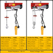 800/1000kg Electric Winch Scaffold Hoist Winch Crane Workshop