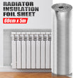 60cmx5m Radiator Insulation Foil Heat Reflector Sheet Energy save Foil