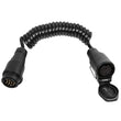 13Pin To 13Pin Adapter Cable Trailer Plug Extension Spring Cord