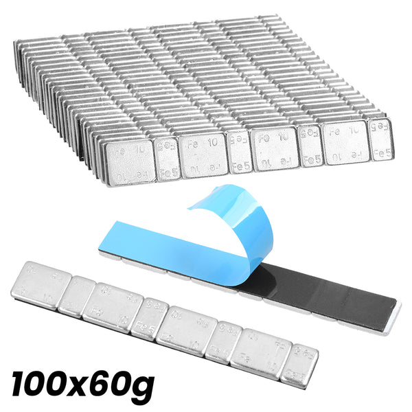 100 Adhesive Lead Free 60G Strips Stick On Wheel Balance Weights