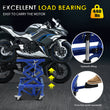 Hydraulic Scissor 440lb Bike Motorcycle Lift With 4 Wheel