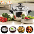 7L-11L Aluminium Pressure Cooker Quick with Lid Latch Indicator