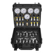 Hydraulic Pressure Test Kit 5 Gauges 13 Couplings 14 Tee Connectors