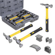 7PC CAR DENT AUTO BODY PANEL REPAIR TOOL KIT BEATING DOLLIE HAMMERS SET