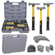7PC CAR DENT AUTO BODY PANEL REPAIR TOOL KIT BEATING DOLLIE HAMMERS SET