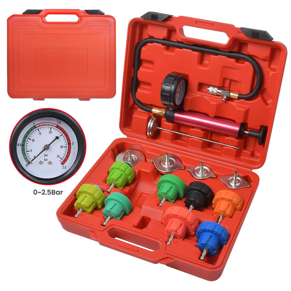 Radiator Pressure Tester Coolant Purge Refill Vacuum Cooling System