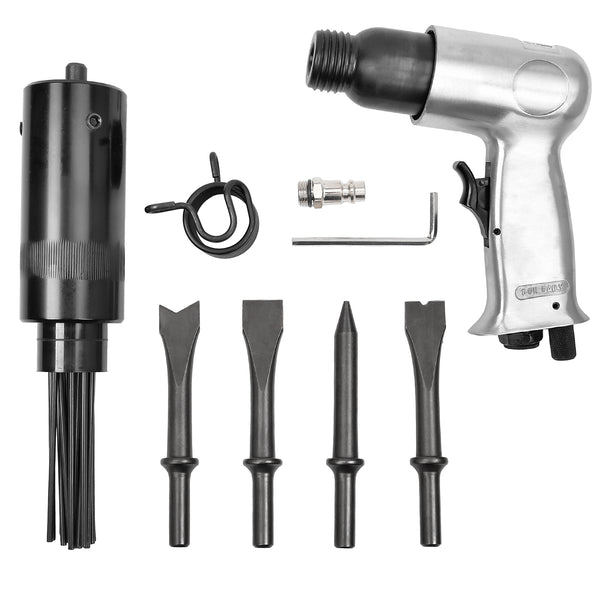 150mm Air Hammer Drill Gun With 4 X Chisels + Needle